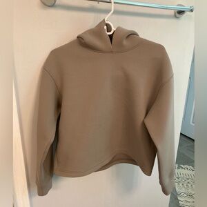 UNIQLO Hooded Cropped Gray Womens Sweatshirt Size medium